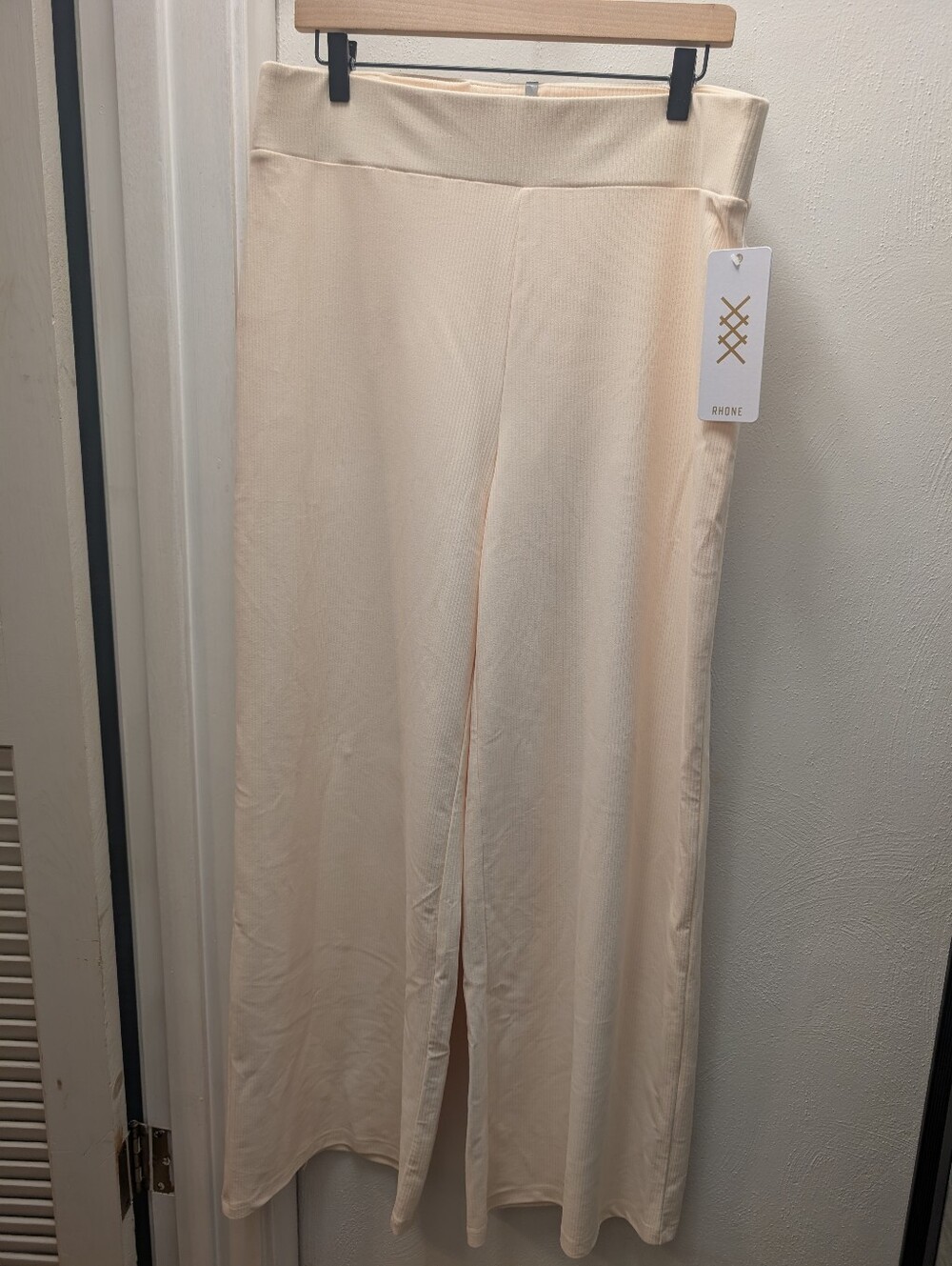 RHONE Sz XL Cream Wide-Leg Palazzo Pants